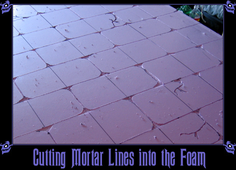 Crypt mortar lines